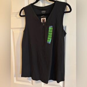 Jones New York Sleeveless Black Tank Top